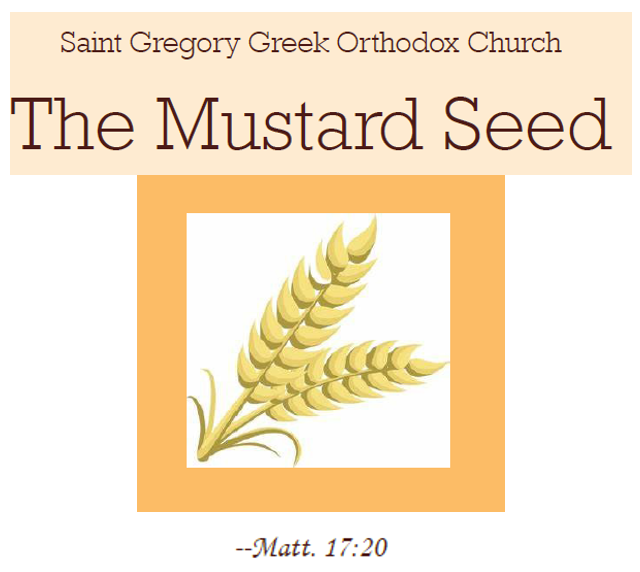 The Mustard Seed Bi-Monthly Newsletter Returns to St. Gregory!